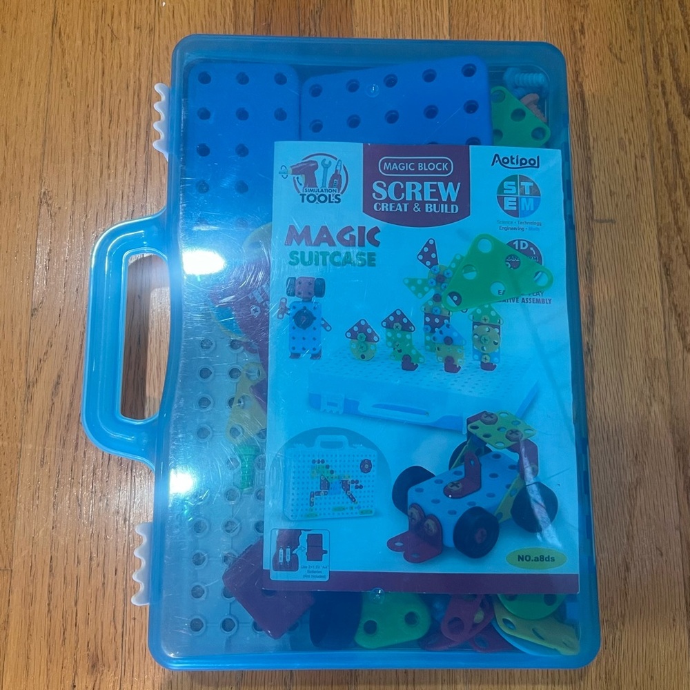 Magic Block Screw Suitcase - Create and Build - STEM ACTIVITY CASE